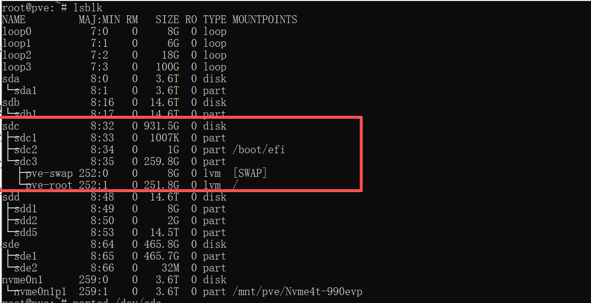 Proxmox VE 根目录扩容教程 —— DD迁移系统后扩容分区